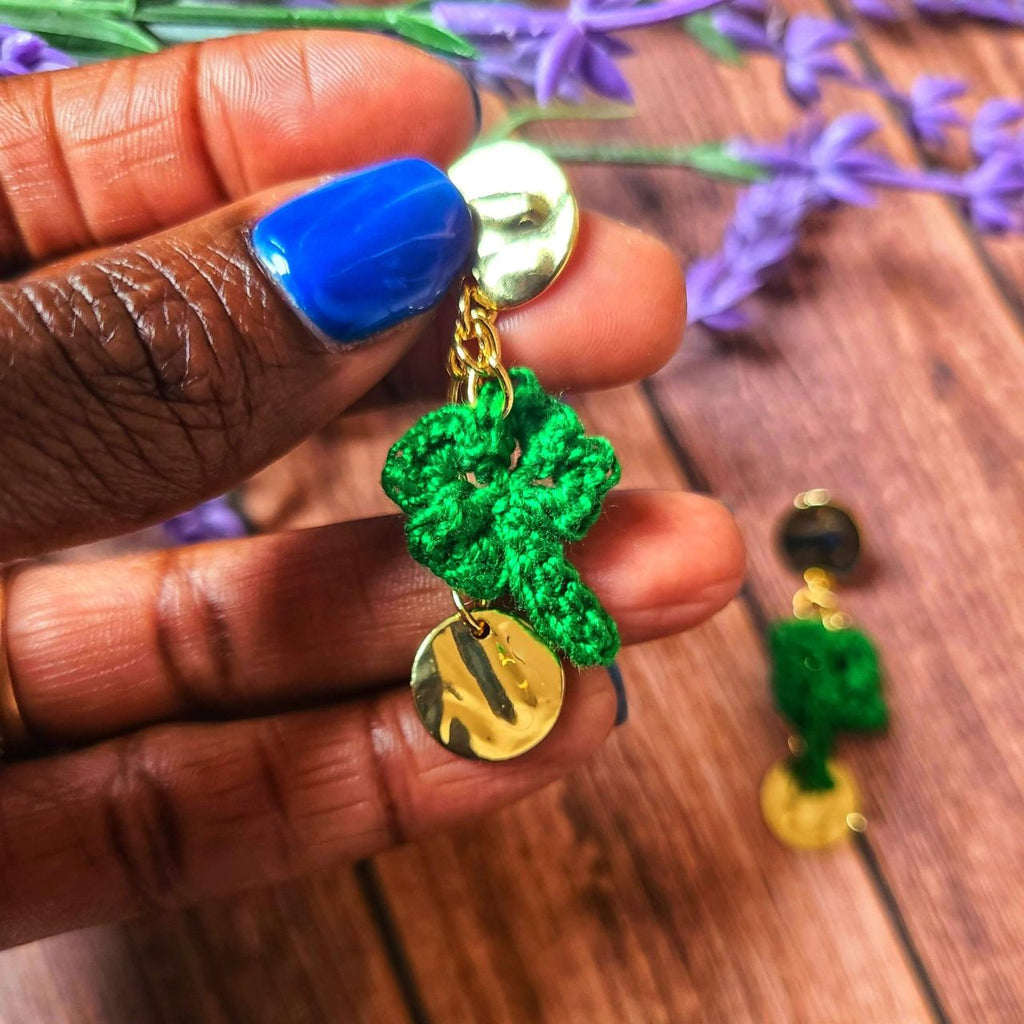 4 Leaf Clover Dangle Earrings