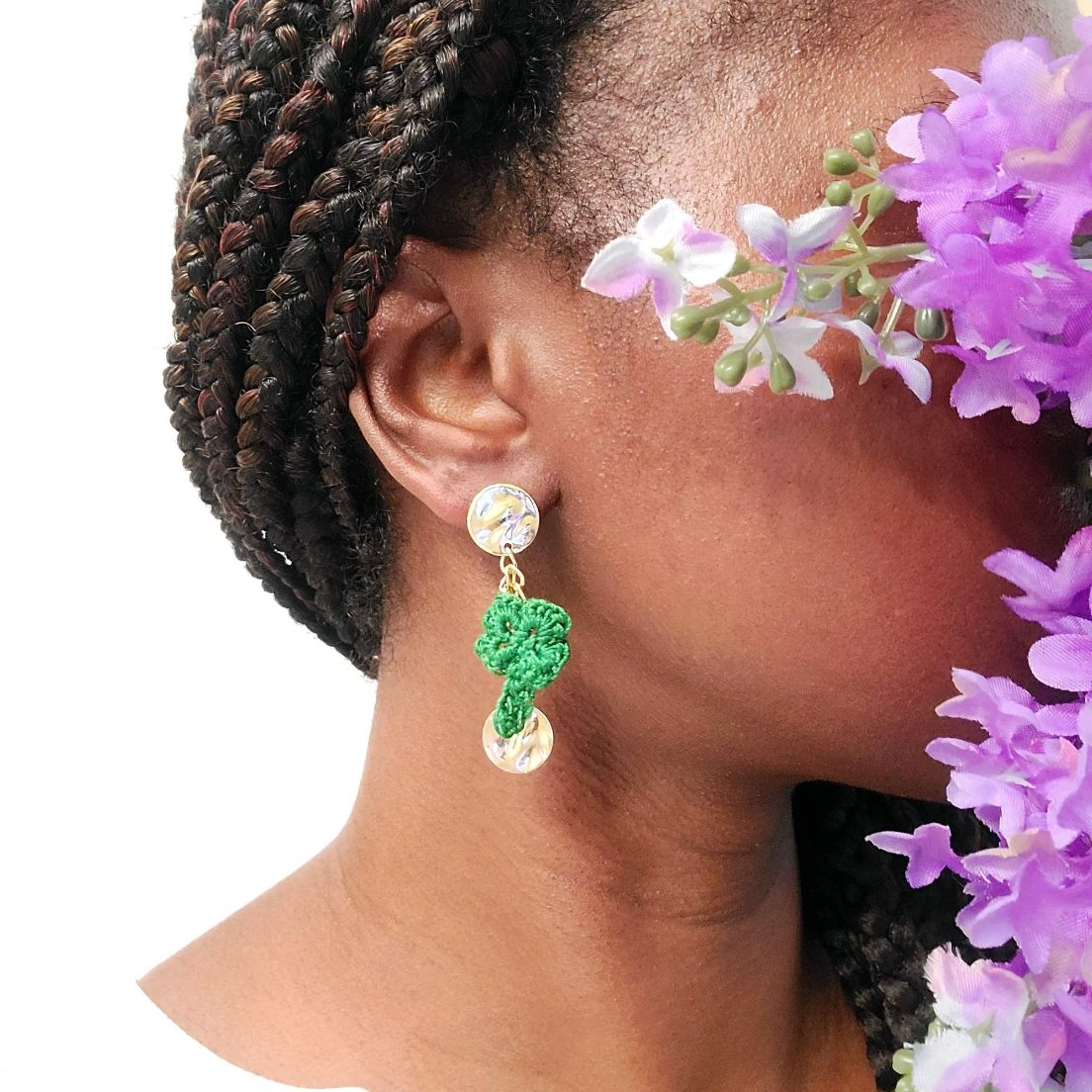 4 Leaf Clover Dangle Earrings